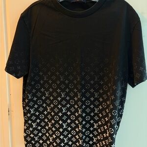 Louis Vuitton Black and White Monogram Tee